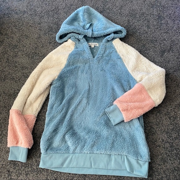Wallflower teddy cozy Colorblock Hoodie - Picture 3 of 6